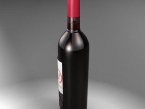 wine bottle Modèle 3D