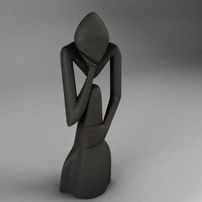thinker 3D Model .c4d .max .obj .3ds .fbx .stl .blend 