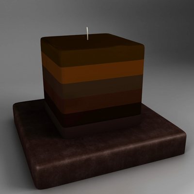 candle Model 3D .c4d .max .obj .3ds .fbx .stl .blend 