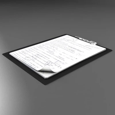 note folder 3D Model .c4d .max .obj .3ds .fbx .stl .blend 