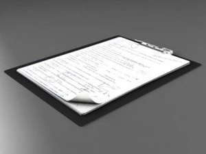 note folder 3D Model