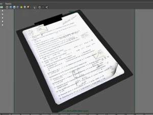 note folder 3D Model