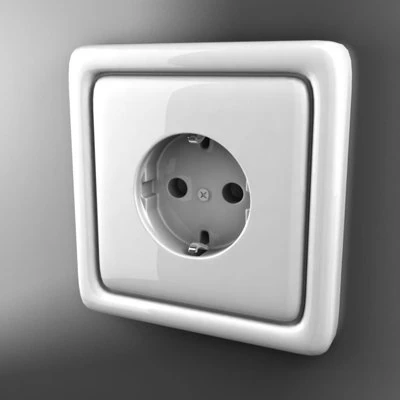 electric outlet 3D Model .c4d .max .obj .3ds .fbx .stl .blend 
