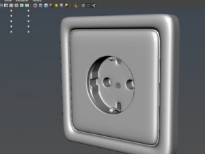 electric outlet Modello 3D