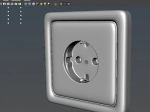 electric outlet 3D Model