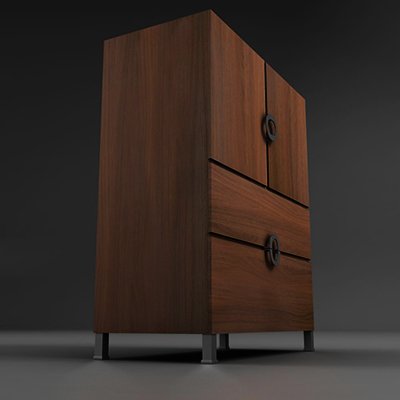 armario 3D 模型 .c4d .max .obj .3ds .fbx .stl .blend 
