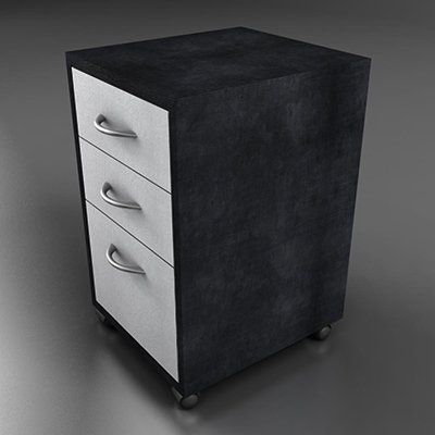 cajonera 3D Model .c4d .max .obj .3ds .fbx .stl .blend 