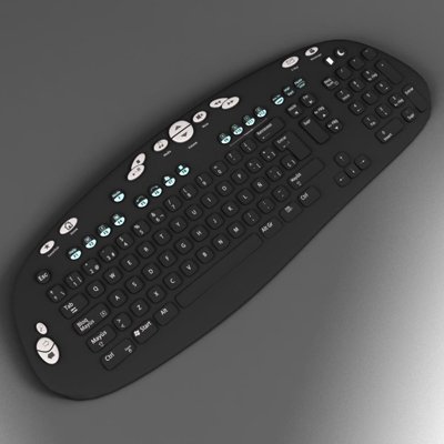 keyboard black Modelo 3D .c4d .max .obj .3ds .fbx .stl .blend 