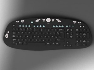 keyboard black Modelo 3D