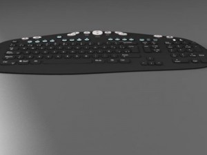 keyboard black Modelo 3D