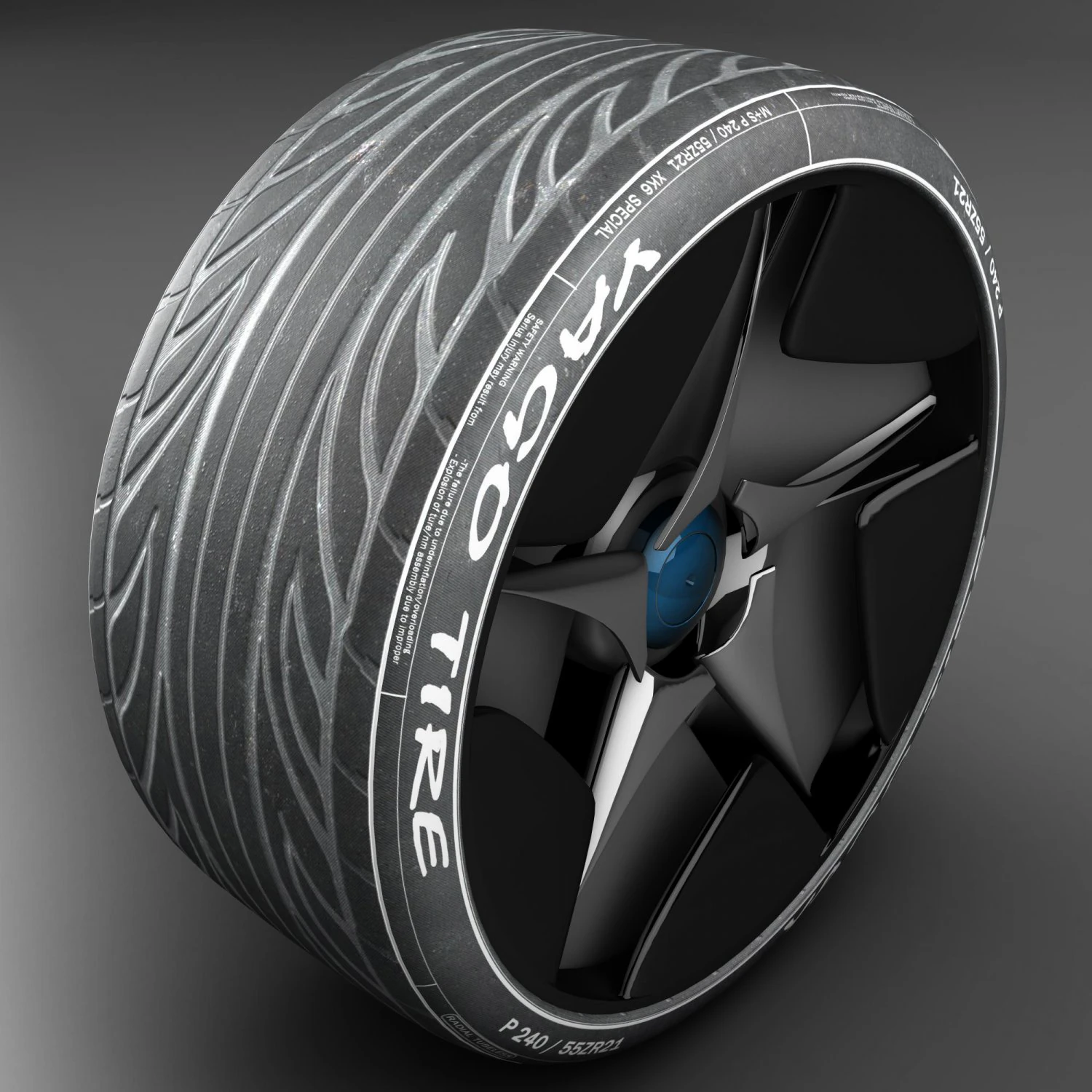 tire 3D Model .c4d .max .obj .3ds .fbx .stl .blend