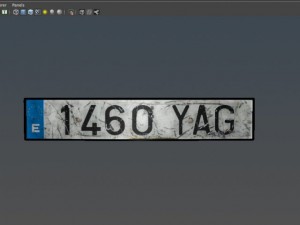 license plate 3D Model