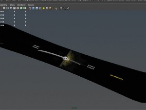 snow board Modello 3D