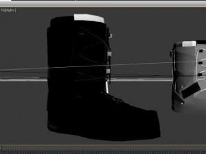 snow boots 3D Model