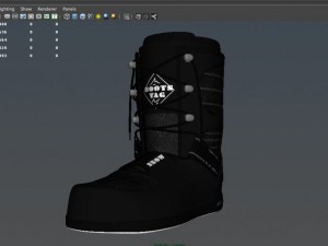 snow boots 3D Model
