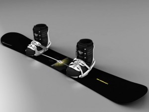 snowboard 3D Model