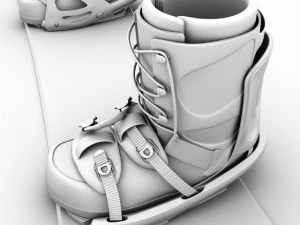 스노우보드 3D 모델