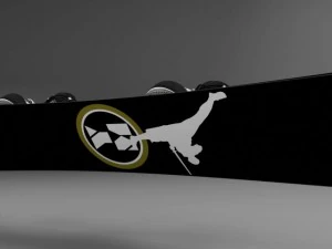 스노우보드 3D 모델