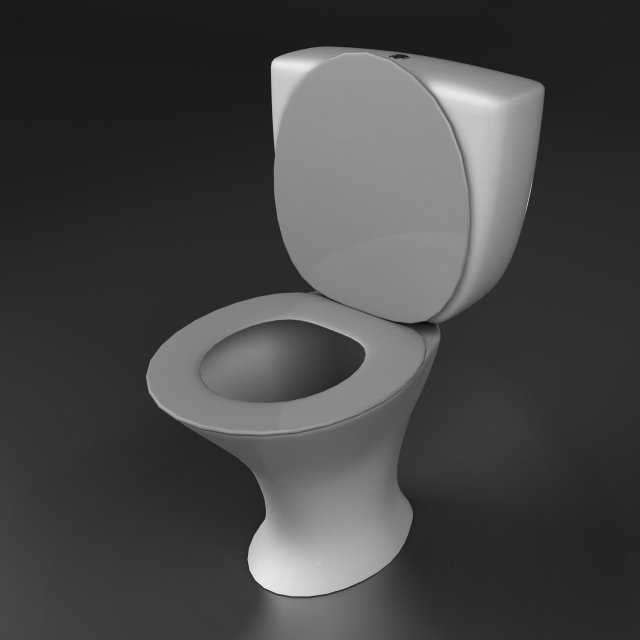 toilet 3D Model .c4d .max .obj .3ds .fbx .stl .blend 