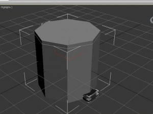 bathroom dumpster 3D Model