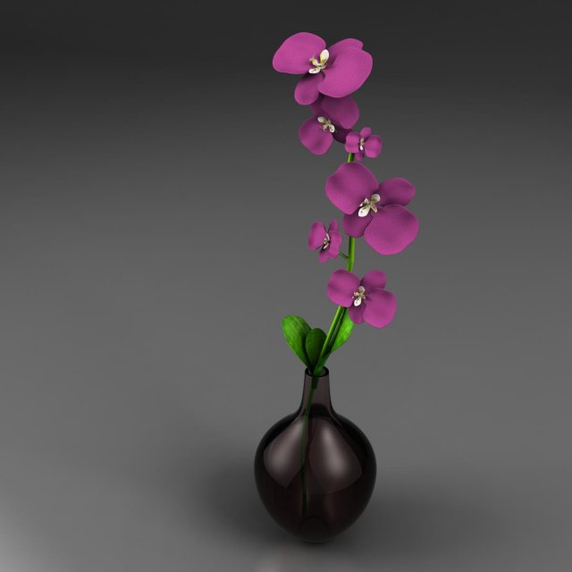 flower vase 3D Модель .c4d .max .obj .3ds .fbx .stl .blend 