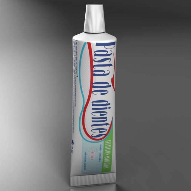 toothpaste Modèle 3D .c4d .max .obj .3ds .fbx .stl .blend 