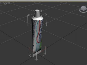 Zahnpasta 3D Modell
