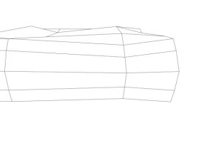 &eacute;ponge Modèle 3D