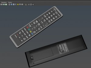 tv remote control 3D-Modell