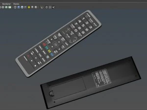 t&eacute;l&eacute;commande de t&eacute;l&eacute;vision Modèle 3D