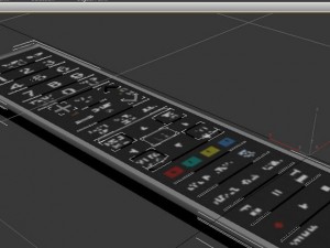 tv remote control 3D-Modell