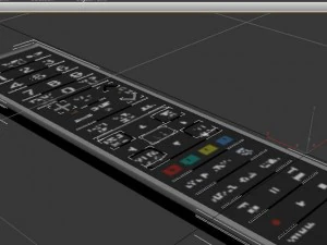 t&eacute;l&eacute;commande de t&eacute;l&eacute;vision Modèle 3D