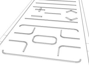 t&eacute;l&eacute;commande de t&eacute;l&eacute;vision Modèle 3D
