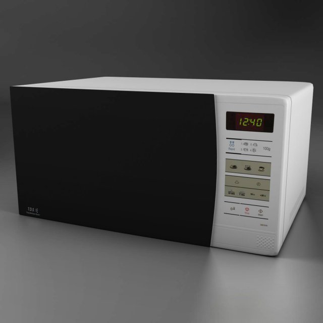 microwave 3Dモデル .c4d .max .obj .3ds .fbx .stl .blend 