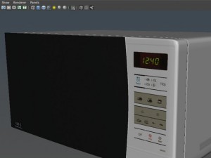 microwave 3Dモデル