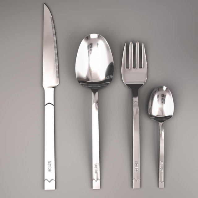 cutlery 3D-Modell .c4d .max .obj .3ds .fbx .stl .blend 