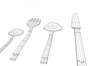 cutlery 3D-Modell