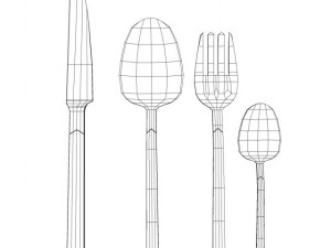 cutlery 3D-Modell