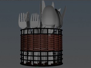 cutlery box 3D मॉडल