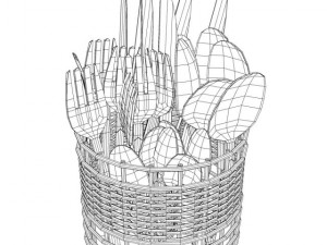 cutlery box 3D मॉडल