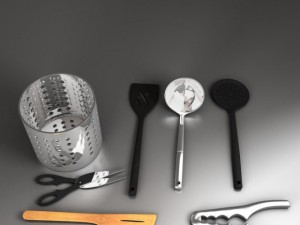 kitchen utensils kit Modelo 3D