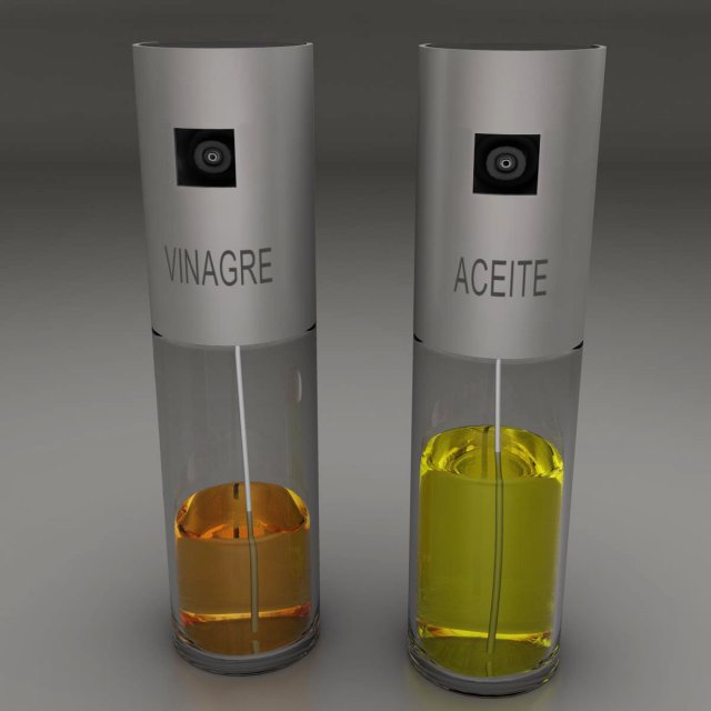 oil and vinegar 3D Model .c4d .max .obj .3ds .fbx .stl .blend 