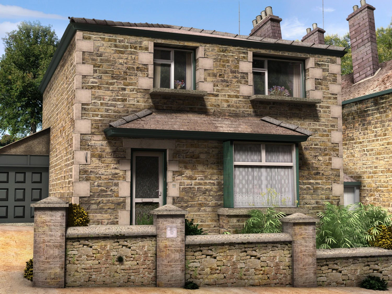 rural village 3D Model .c4d .max .obj .3ds .fbx .stl .blend 