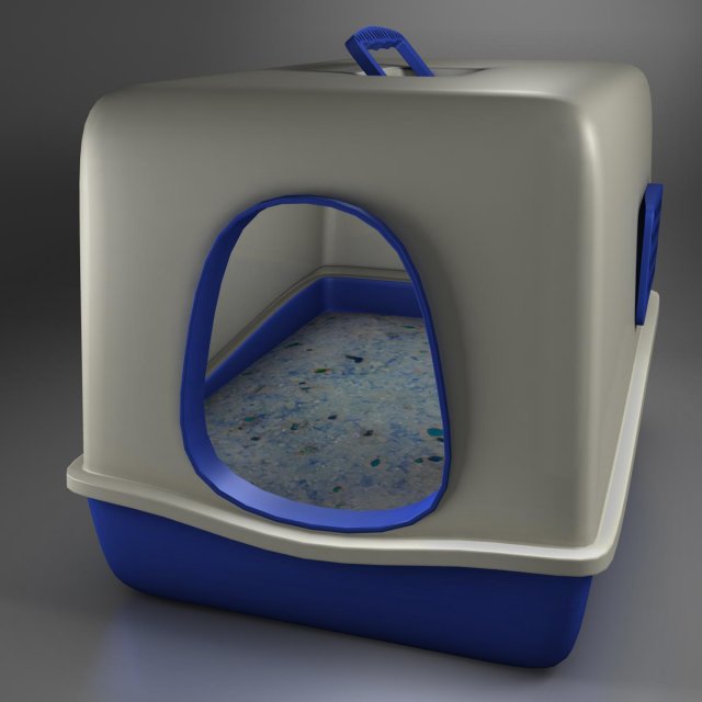 toilet cat Modello 3D .c4d .max .obj .3ds .fbx .stl .blend 