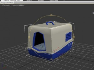 toilet cat Modello 3D