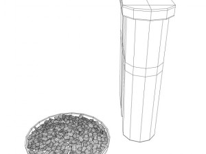 cat food Modelo 3D