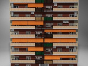 typical spanish building Modèle 3D