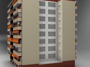 typical spanish building Modèle 3D