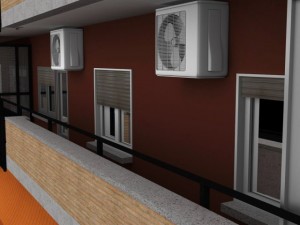 typical spanish building Modèle 3D