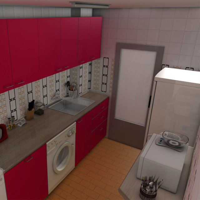 kitchen 3Dモデル .c4d .max .obj .3ds .fbx .stl .blend 